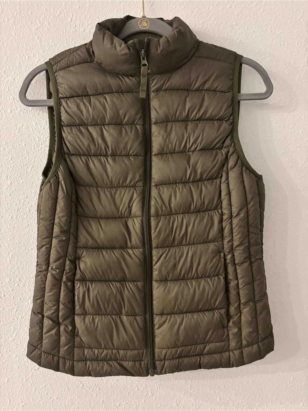 Love Tree Olive Packable Quilted Vest